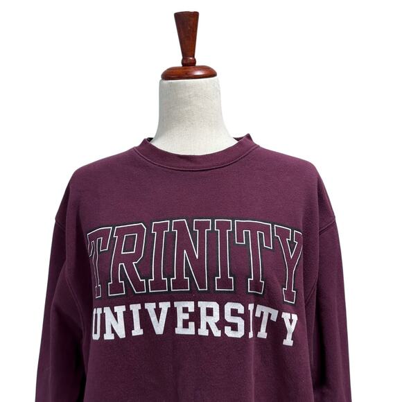 Jansport Trinity University‎ Maroon Sweater Size Large Crewneck Longsleeve (15) - Picture 5 of 8